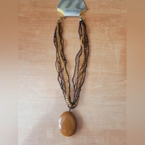 Brown and Gold Necklace